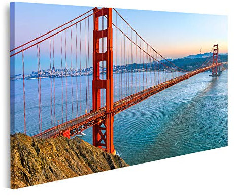islandburner Bild auf Leinwand Golden Gate Bridge San Francisco Kalifornien Usa Bilder Wandbilder Poster