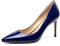 Castamere Scarpe col Tacco Donna Punta Appuntito Moda Tacco a Spillo 8.5CM Blu Scuro Pelle Verniciata Scarpe EU 39.5