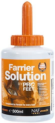 NAF Profeet Farrier Solution 500ml – Hoof Dressing for Horses – Nourishes, Protects & Strengthens Hooves – With Natural Oils & Antibacterial Agents – Easy Brush-On Application