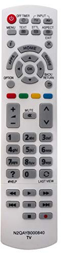 ALLIMITY N2QAYB000840 Fernbedienung Ersetzen für Panasonic Viera TV TX-32AS600 TX-32ASW604 TX-39AS600 TX-39AS600Y TX-39ASW604 TX-42AS600 TX-42AS600EW TX-42AS600Y TX-42ASW604 TX-42ASW604W