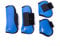 Merauno® Gamaschen Pferde 4er Set Gamaschen Paar für vorne hinter Hartschale und Klettverschluss für Damen& Herren PU Robust Elastisch Tendon Boots Classic (M(VB), Blau)
