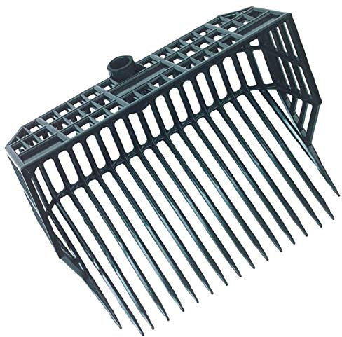 Ama, Forca da truciolo in plastica con cestello a 17 denti senza manico,