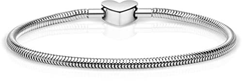 BERING Damen-Armband für Charms Edelstahl 617-10-X0, Länge:19 cm