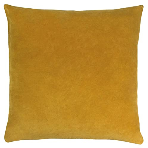 furn. Solo Polyester Filled Cushion, Cotton, Ochre