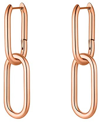 Heideman Ohrringe Adile Damen - aus hochwertigem Edelstahl - silber gold rosegold farbend poliert - Ohrstecker hängend für Frauen - Two-in-One - Zwei Tragevarianten