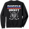 Russland Eishockey Fans Jersey Russische Flagge Puck Hockeyschläger Sweatshirt