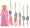Lot de 5 pinceaux de maquillage Lilo et Stich pour poudre, fard à paupières, blushes, lèvres, ensemble de pinceaux de maquillage kawaii portables, cadeaux pour fille et femme
