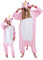 DarkCom Unicorno Rosa Onesie per Bambini e Adulti,Pigiama Genitore-Bambino Carnevale Cosplay Halloween Costume Animale Pigiama di Natale 10-11 Anni