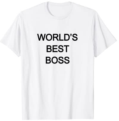 Tasse à café humoristique « World's Best Boss » T-Shirt