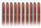 10 Stück Rot Kupfer Siegelwachs Dichtungs Wachs Versiegelung Sticks mit Docht für Retro Vintage Wachs Siegel Stempel