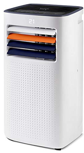Taurus Temp Design - Aire acondicionado portátil. Climatizador 4 en 1: calor, frío, deshumidificador y ventilador. Silencioso. Temporizador. Mando a distancia. Kit ventana. Ruedas. 2.0kW/1.6kW