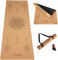 DIVASYA Premium Yogamatte Kork: aus Naturkautschuk & Kork | 100% natürlich & nachhaltig | 183 x 66 x 0,4cm | inkl. Tragegurt | Yoga Matte rutschfest | schadstofffrei | kein TPE | robust & langlebig