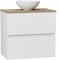 Baikal Conjunto de Mueble de Baño Ness, Especial para baños pequeños. Mueble de Fondo Reducido en 36cm, Incluye Lavabo Cerámico. Mueble MONTADO. Dos Cajones 60 cm Blanco