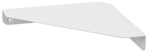 YAMAZAKI 6911 Tower Wall Mounted Corner Shelf, White, Steel, 22 x 22 x 3.3 cm