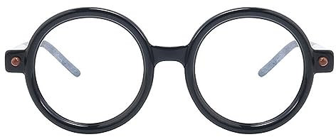 AOOLIA Lesebrille Groß Ice Cream Runde Brille Herren Damen Federscharniere (Schwarz/Weiß, 1, Dioptrien)