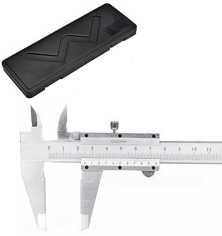 Messschieber analog 150 mm | Schieblehre mit Aufbewahrungsbox | analoger Messschieber mit Feststellschraube | Messlehre 0-150mm | Präzisionsmessschieber für Hobby und Werkstatt