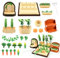 24pcs Miniatur Garten Zubehör,Miniatur Puppenhaus Zubehör Garten,Miniatur Garten Zubehör Set,Mini Wichtel Zubehör,Geeignet zum Dekorieren von Minigärten
