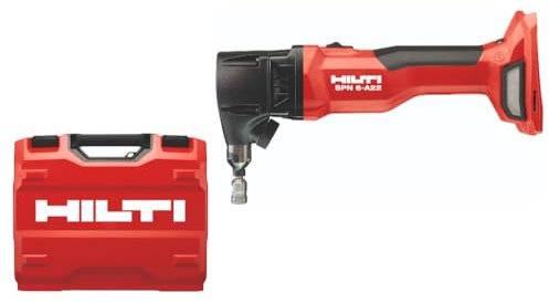 Hilti SPN 6-A22 Nibbler, Brushless Motor, 3 Different Interchangeable Heads, 620-1370 Strokes Per Minute, Bare Tool with Case Included (2243851)