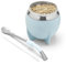 BALIBETOV Yerba Mate Set Tazza e Bombilla Acciaio Inossidabile - Doppia Parete Termica per Tazza Mate - Facile da Pulire e Durevole (Azzurro)