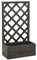 Cozynest Tannenholz Massiv Garten Spalier mit Blumenkasten Pflanzkasten Rankhilfe Rankkasten Rankgitter Blumenständer Blumenkübel 50x25x90cm (Gris)