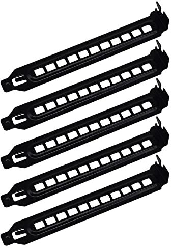 LIbgiubhy 5Pcs PC Case Blanking Plate For MATX Computer Chassis Back Slot Cover Heat-dissipation Ventilation Baffle