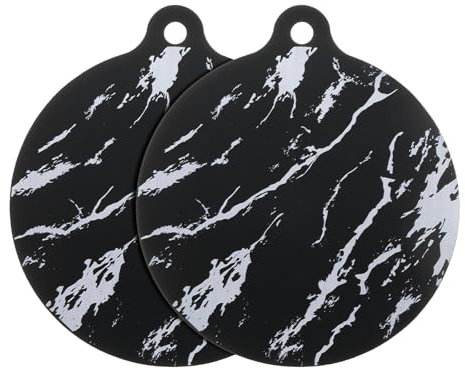 Sourcing Map 2pcs Induction Cooktop Protector Mats, Silicone, Rectangular, Black, 9.8x8.7 inches, Multifunctional for Induction Stove, Microwave Mat, Trivet