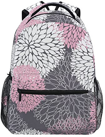 TDTRADD Mochila escolar para niños de 5 a 9 años de edad, bonita mochila escolar con diseño floral, Dalia 1, Talla única