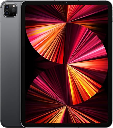 Apple iPad Pro (3. Generation, 11-Zoll, 2021), 1TB, Wi-Fi + Cellular, Space Grau (Generalüberholt)