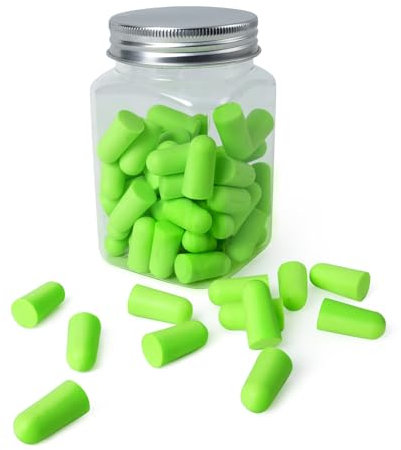 30 Paires Bouchons d'oreilles Anti Bruit, Bouchon d'oreille pour Dormir et Voyager, Réutilisables Bouchons d'oreilles en mousse, Idéal pour le Sommeil, la Musique et les Travaux