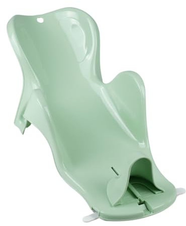 THERMOBABY - Transat De Bain Bébé - DAPHNÉ - Confortable, Réglable & Compact - De La Naissance À 8 Mois - 2 Ventouses - Peu Encombrant- Facile À Décoller - Fabriqué En France - Vert Céladon
