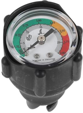 BBTISG Inflatable Boat Barometer, 30PSI Rib Tube Pressure Gauge High Pressure Pressure Gauge Kayak Manometer Tester for Inflatable Kayak Boat Surfboard Pump