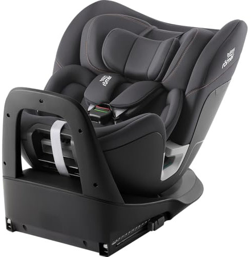 BRITAX RÖMER Kindersitz Britax Römer RIDER, für Kinder von 40-125 cm (i-Size) mit ISOFIX und Stützbein, Geburt - 7 Jahre, Midnight Grey