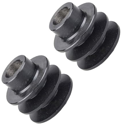 Avejjbaey 2pcs Riemenscheibe 19 Mm/20 Mm Bohrung 54/56 Mm Durchmesser Doppelrillen Riemenscheibe Für 168F 170F Motorersatzmotor Motorrauschen