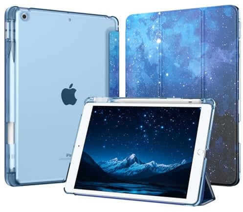 MoKo Cover per iPad 9a/8a/7a Generazione 10,2 Pollici con Portapenna