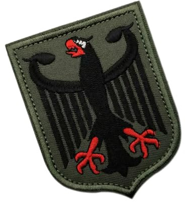 1 Stück Adler-Schild Deutschland Patch Klett, Patches Klett Militär,Praktisch Abnehmbare Aufnäher,Für Jacke Taktische,Kleidung Hundegeschirr Taschen Weste Rucksäcke Uniform Kleidung Zubehör
