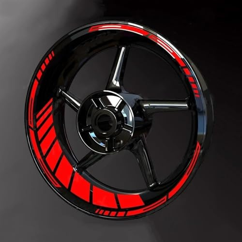 Woniyal Felgenaufkleber Passend für Suzuki GSXR 125 150 GSXR 125 150 GSXR150, Motorradrand Dekor Reflektierend Felgenrandaufkleber Sportlich Raddekor Styling Zierstreifen,A
