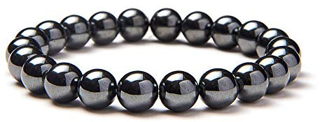 SUNNYCLUE Sparkling Synthetik Hämatit Edelsteine Heilung Armband Stretch Perlen rund 8 mm über 7 Unisex