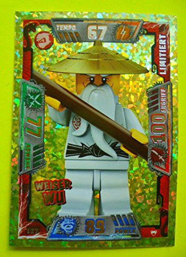 LEGO Ninjago Serie 2 Legendärer Sensei Wu Weiser Wu LE7 limitierte Auflage Trading Card Game NEU