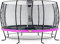 EXIT Toys Elegant Rundes Trampolin - ø427cm - Extra starker und Stabiler Rahmen - Mit Economy Sicherheitsnetz & Fußschutzsystem - Rostfrei - Wasserbeständig - Einfache Montage - Lila
