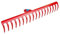 Polar 2256 Gartenrechen Stahl Rechen Harke 5mm 18 Zinken/Länge 70mm Breite 47 cm