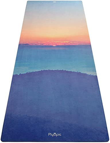 Plyopic Yogamatte All-In-One | rutschfeste Matte/Handtuch, natürlich und umweltfreundlich | ideal für Yoga, Pilates, Übung, Fitness, Hot und Bikram