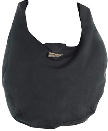 HEMAD Mittelalter-Tasche Gürteltasche Baumwolle Modell: Egil, Schwarz