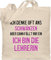 Baumwolltasche - Lehrerin - Taschen - Ich denke oft ans schwänzen - Unisize - Naturweiß - stofftasche lehrer lehrerinnen tasche klassenlehrerin schule beutel lehrergeschenk lehrertasche