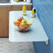 Folding table Einfacher schwarz/weißer Wandklapptisch Home Wandmontage Aufbewahrung Regalgehärtetes Glas + Haltbare Metallhalterung für Klapp-Esstisch