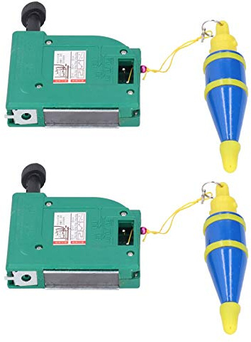 Fafeicy 2Pcs Magnetic Wire Hammer, Green Line Drop Alloy Steel Vertical Measuring Tool, 5 Meters Plumb Rite for Construction Wall Alignment