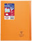 Clairefontaine 984609C Un Cahier Agrafé Koverbook Orange - 24x32 cm - 48 Pages Petits Carreaux avec Marge - Papier Blanc 90 g - Couverture Polypro