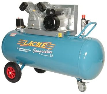 Compresseur à courroie 4CV Monophasé 23m3/h cuve 200L 23V200M Lacmé