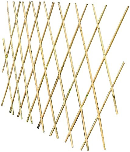 llxyzrzbhd Scherengitter Holz Rankhilfe Holzgitter Rankgitter Holz Zaun Outdoor Bambuspflanze Kletterpalisaden Blumenbeet Rand Hofpflanzen Wachstumshilfe 4 Größe Dekorativer Zaun Gartenumrandung 818