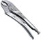 WEDO Gripzange Edelstahl 10 Zoll,Länge 225mm,selbsthemmend,Feststellzange,Schweißzange Gebogene Backe Zange mit Rutschfeste Griffe,Wärmebehandlung