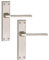 Golden Grace Duo Finished Aztec Door Handles on Designer Backplate Lever Latch Handle 200mm x 42mm 723SSK